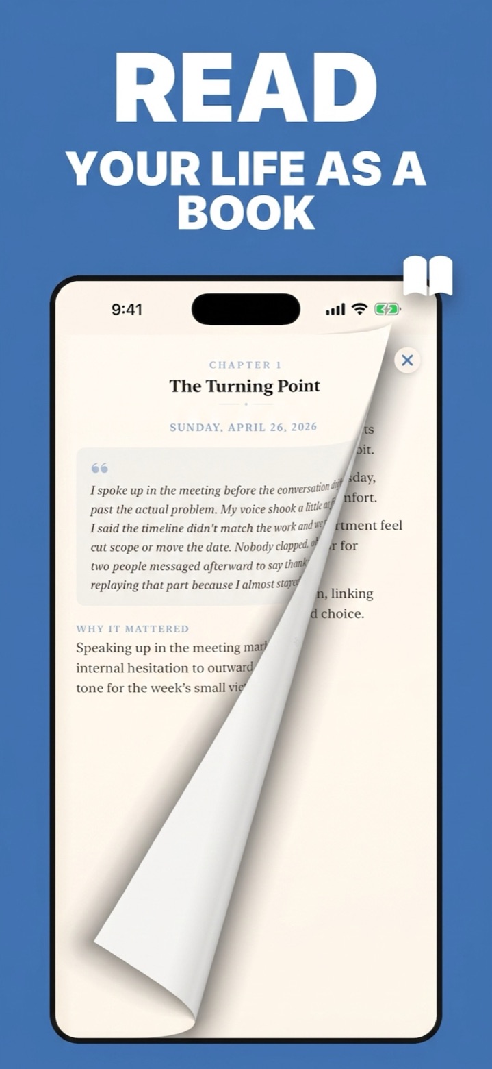 A page from the Life Book reader, showing literary prose